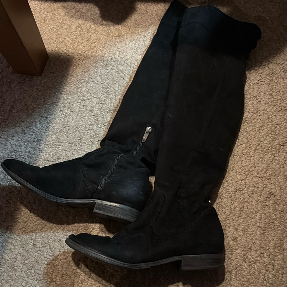 Marc Fisher Black Over-The-Knee Boots Size 8 1/2